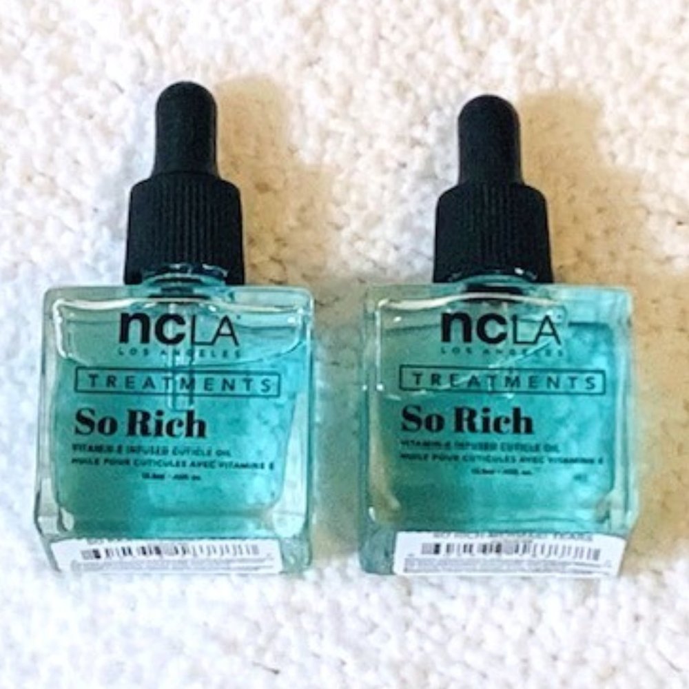NCLA Treatments Cuticle Oil - So Rich Mermaid Tears - 2 Bottles  New